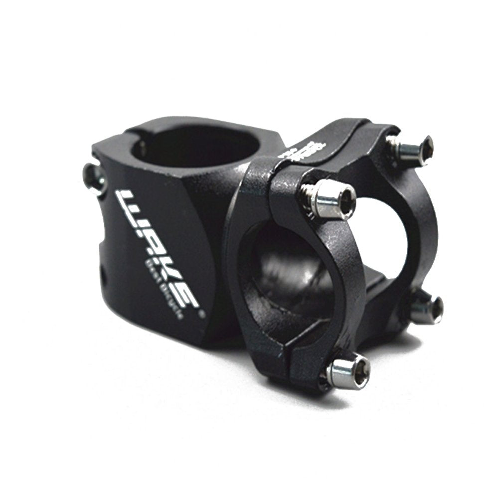 25.4 Stem 32mm Bike Stem Wake Mountain Bike Stem Short Handlebar Stem for Most Bicycle, Road Bike, MTB, BMX, Fixie Gear, Cycling (Aluminum Alloy, Black)