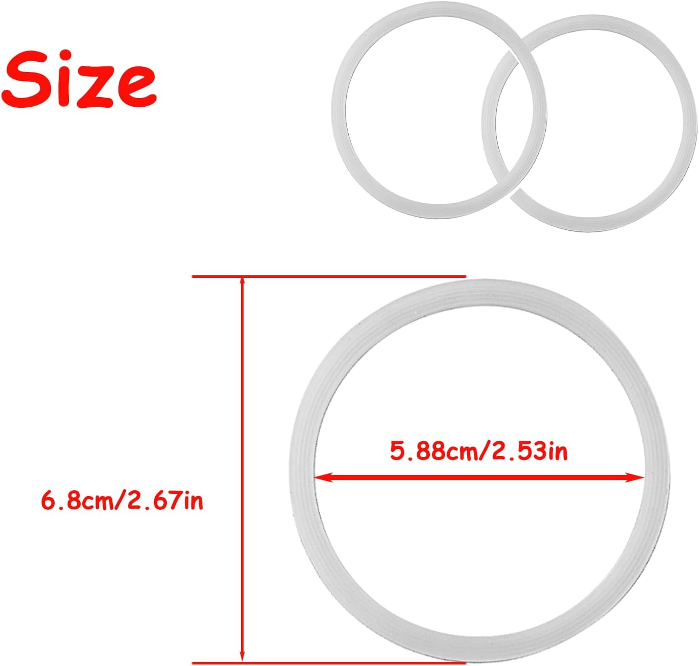 Owala | 6 Pack Replacement Water Bottle Gaskets - Durable Silicone Lid Seals for Perfect Fit