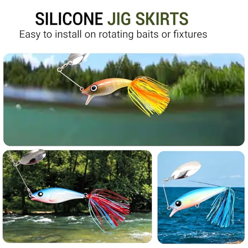 Silicone Rubber Fly Tying Materials - 12 Color Set for Lures