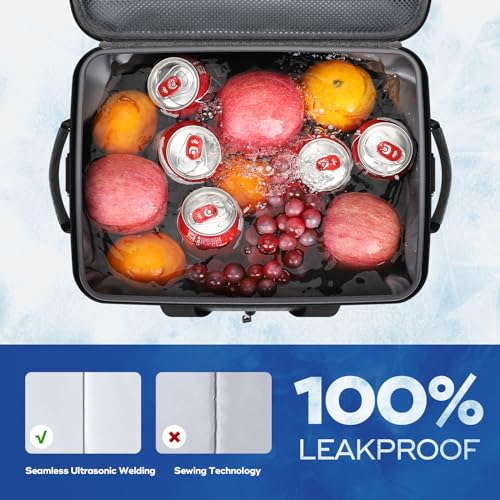 30 Can Soft Cooler Bag - Leakproof Insulated Ice Chest for Camping