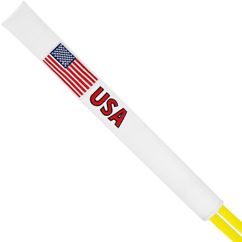 Golf Alignment Stick Cover Premium Leather Perfect Cover for Alignment Sticks Classic USA Design Alignment Sticks Holder Golf Club Protector Holds 2 Sticks.