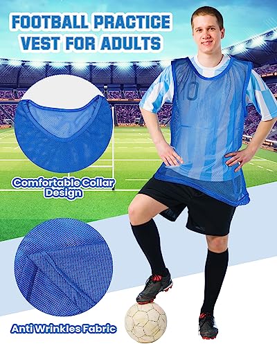 36 Pcs Adult & Youth Pinnies Scrimmage Vests for Soccer & Basketball