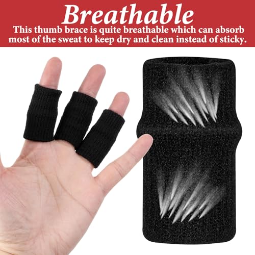 20 PCS Black Finger Sleeves - Compression Support for Sports