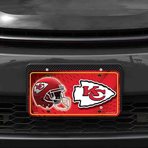 Kansas City Chiefs Metal License Plate Tag - 6x12 Inches
