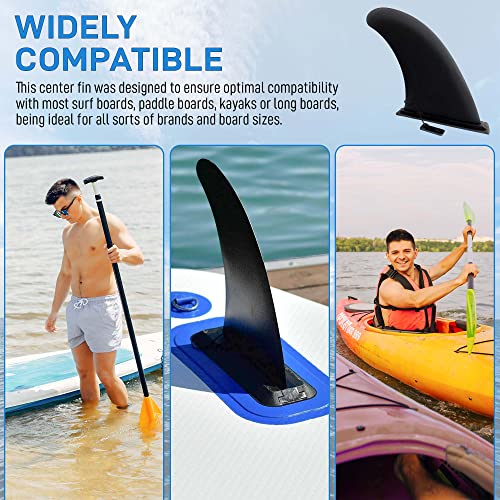9-Inch Paddleboard Fin Replacement - Quick Release, Durable & Stable