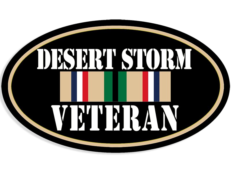 Desert Storm Veteran Sticker - Durable Vinyl Decal (3x5 Inches)