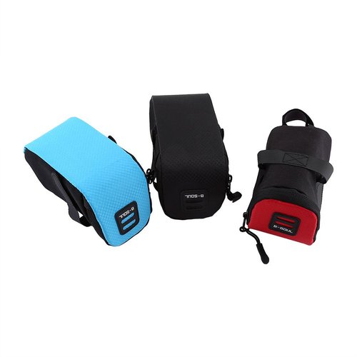Cycling Frame Cell Phone Bag,Saddle Cycling Seat Bag Tail Pouch Package Under-seat Storage Bag Rack Mountain Road Pack Double Pouch Mount Phone Bags for Smartphone(Black)