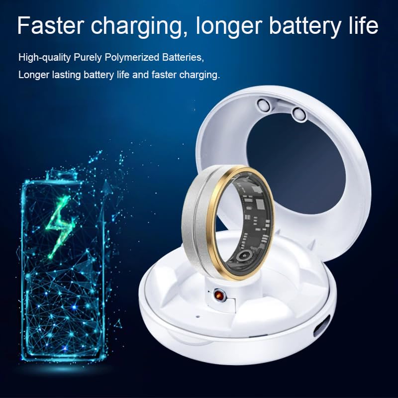 [1+1Pack] for Herz P1 Smart Ring Charger, Magnetic Charging Box&Cable Portable Charger Magnetic Charging Cable Port (Not Wireless Case!)