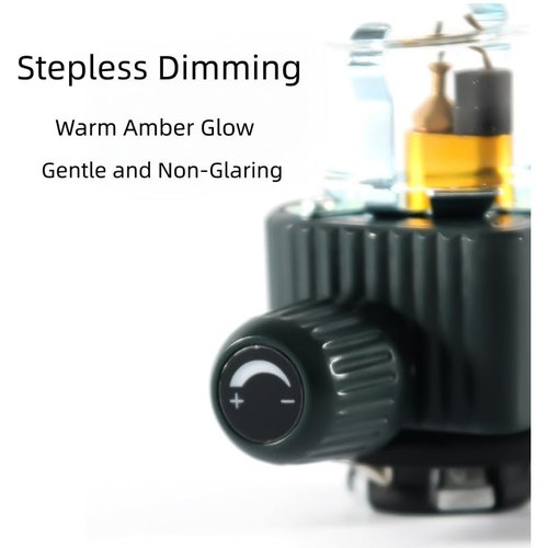 Camping Emergency Gas Lamp Portable Gas Lantern Butane/Isobutane, Mini Outdoor & Desktop Camping Lantern with Adjustable Brightness