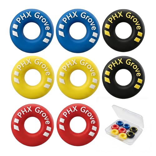 Tire-Shaped Tennis Racket Vibration Dampeners - 2 Pack Red/Blue/Yellow/Black
