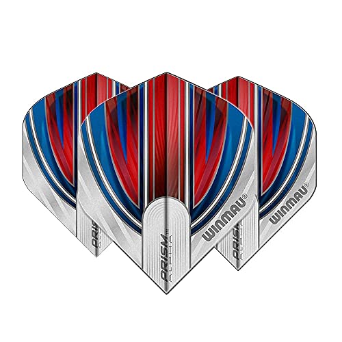 Prism Alpha Dart Flights - 100 Micron Extra Thick Standard - Red & White