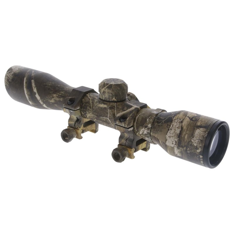 TRUGLO 4x32mm Compact Rimfire and Shotgun Scope Series, Diamond Reticle, Realtree Xtra