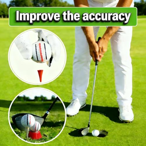 Alinfu Golf Ball Line Marker Kit - 4 Colors & Stencils with Organizer Case, Grey+Green