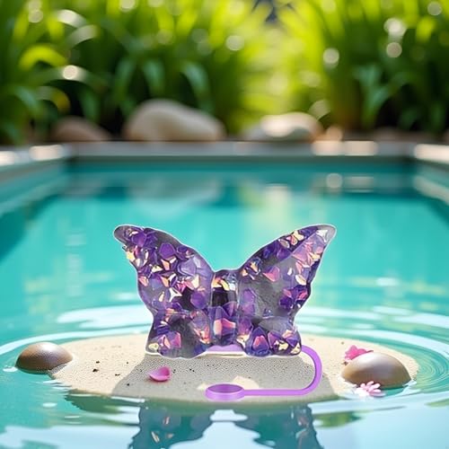 Purple Butterfly Straw Cover Cap for Stanley Cup - Silicone Toppers