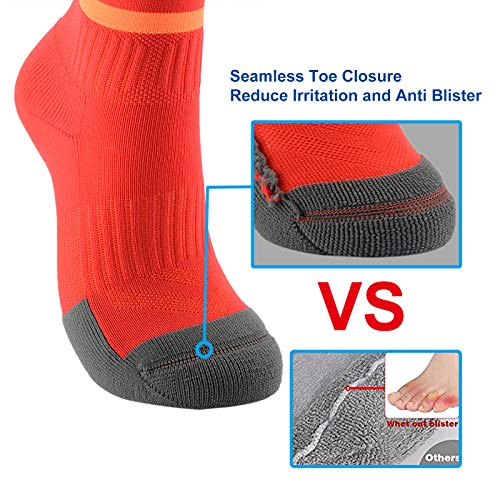 Boys Cushioned Knee-High Athletic Soccer Socks - Small Orange