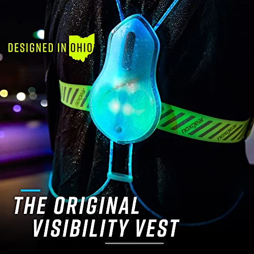 Multicolor Reflective Running Vest with Rechargeable LED Lights