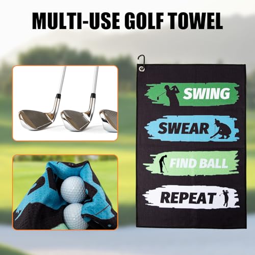 Funny Golf Towels - Super Absorbent Waffle Microfiber - Golf#3