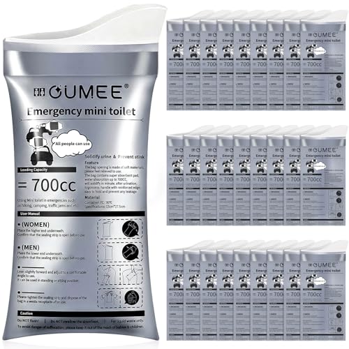 Disposable Urine Bags - 700ML Capacity - 8 Pack