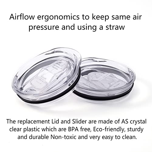 20oz Skinny Tumbler Replacement Lids - 3 Pack, Spill Proof