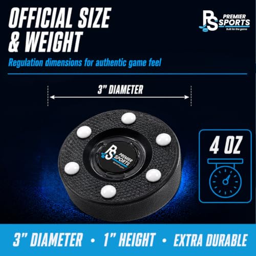 Inline Hockey Pucks – 12-Pack with Crosshatch Design for Fast Glide