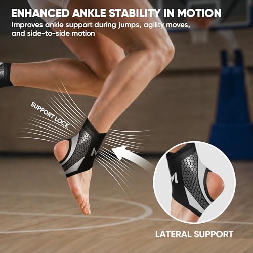 Ankle Brace Compression Support - 2 Pack, Purple
