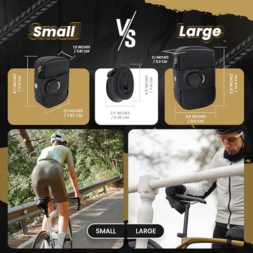 Falcon Magnetic Saddle Bag - Black - Extra Small