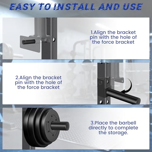 Olympic Weight Plate Holder for 3x3 Rack with 1" Hole - 4 Pack