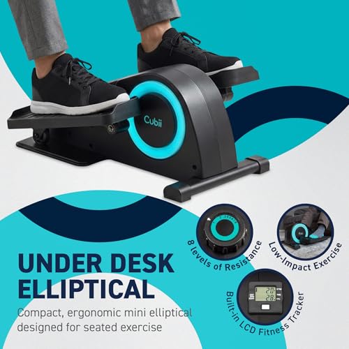 Under Desk Elliptical - Cubii JR1 Mini Exerciser Aqua