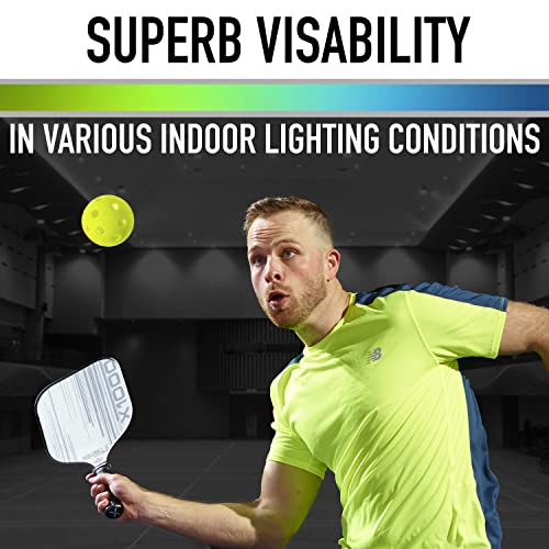 Indoor Pickleballs - USAPA Approved X-26 - Lime Green, 12 Pack