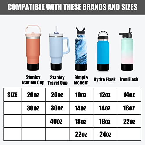 Silicone Water Bottle Boot for Stanley Quencher 30oz & 40oz - Blue