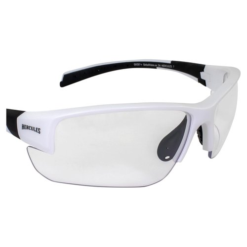 Global Vision Hercules 7 Safety Sunglasses Photochromic Auto-Darkening Clear to Smoke Lens ANSI Z87.1 (White)