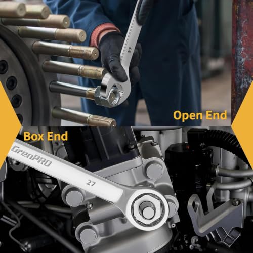 GRENPRO 7-Piece Metric Large Wrench Set with Open End & Ball End, 23-32mm