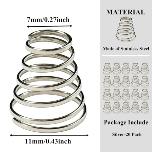 20 Pack Stainless Steel Quick Release Bike Wheel Skewer Springs