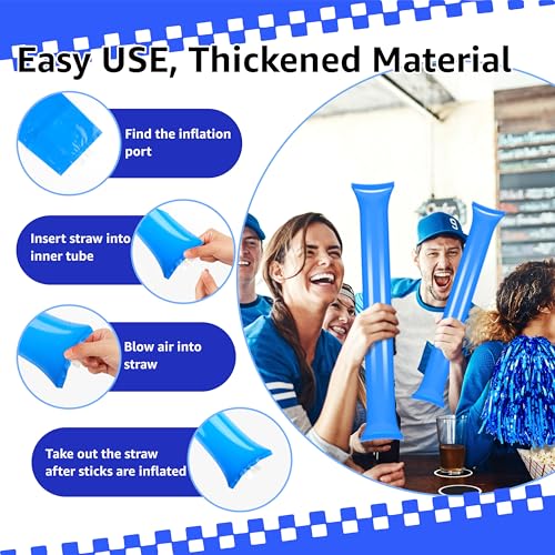 Letsroar Blue 204 Pcs School Spirit Accessories Set for Sports Events