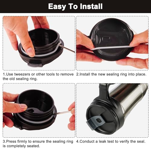 5 Pack Replacement Gasket Seals for 18oz Travel Mug - Leak-Proof