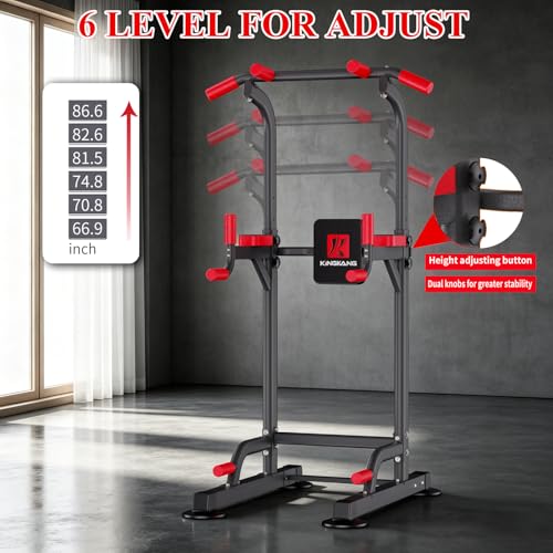 Heavy-Duty Power Tower Pull Up Bar Station for Home Gym