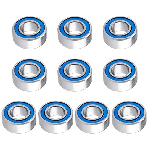Miniature Deep Groove Ball Bearings - 10-Pack 5x10x4mm