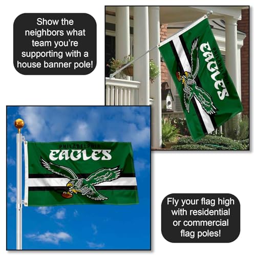Philadelphia Eagles Vintage 3x5 Banner Flag with Grommets