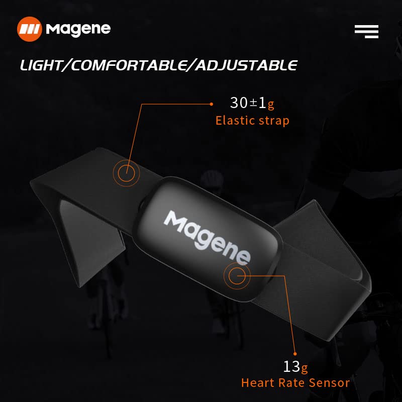 Heart Rate Monitor Chest Strap - Magene H64 with ANT+/Bluetooth