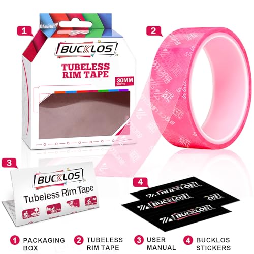Tubeless Bike Rim Tape - 30mm Wide, 10M Length, Strong Adhesive