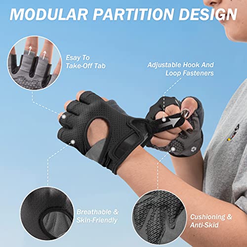 Weight Lifting Gloves - Freedom Workout Gloves Black Small