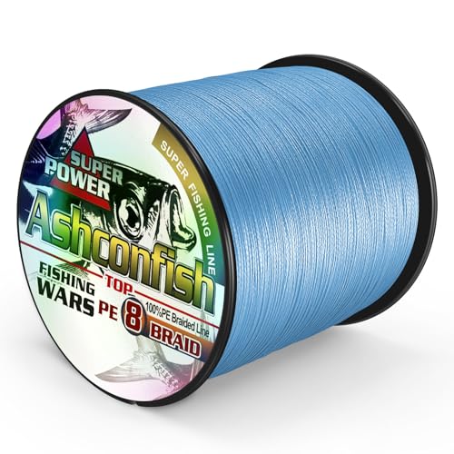 8-Strand Braided Fishing Line - 50LB 0.36MM - 109 Yards - Blue
