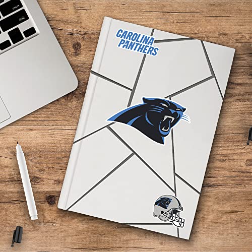 Carolina Panthers Team Decal 3-Pack - 5x7.5 Inch Vinyl Sticker - Black