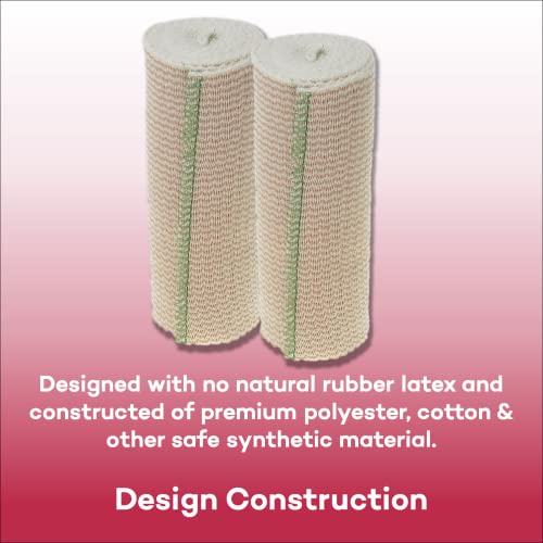 6" Elastic Bandage Wrap with Self-Closure - Pack of 2