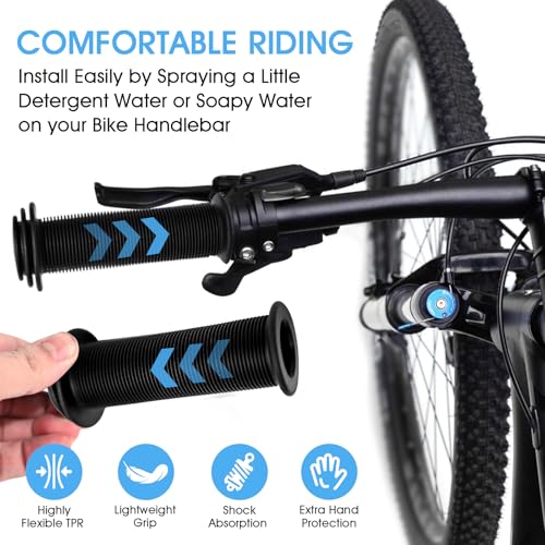 Kids Bike Handlebar Grips - 22mm TPE Rubber Soft Anti-Slip - 2 Pcs