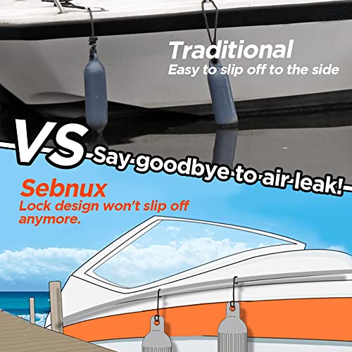 KAZINSKI EVA Boat Fenders for Docking, No Knot Marine Bumpers, Impact-Absorbing