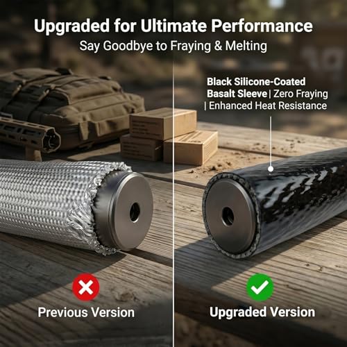 9 Inch Suppressor Cover with Burnproof Microfiber Sleeve