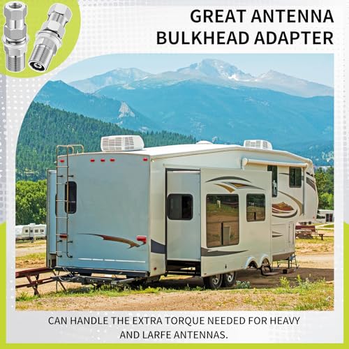 CB Radio Antenna Mount Adapter 3/8 X 24 Thread SO-239 Stud Mount for Vehicles