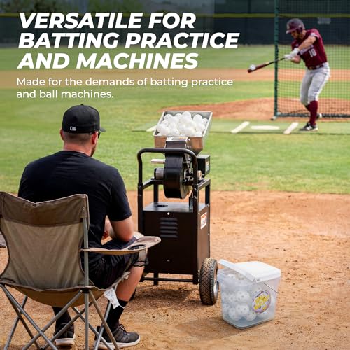 Hot Glove Practice Baseballs - Durable Plastic Baseballs Set of 40 for Batting & Training