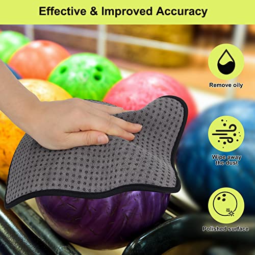 Bowling Ball Cleaner Towel - Microfiber Shammy Pad 10x8 in
